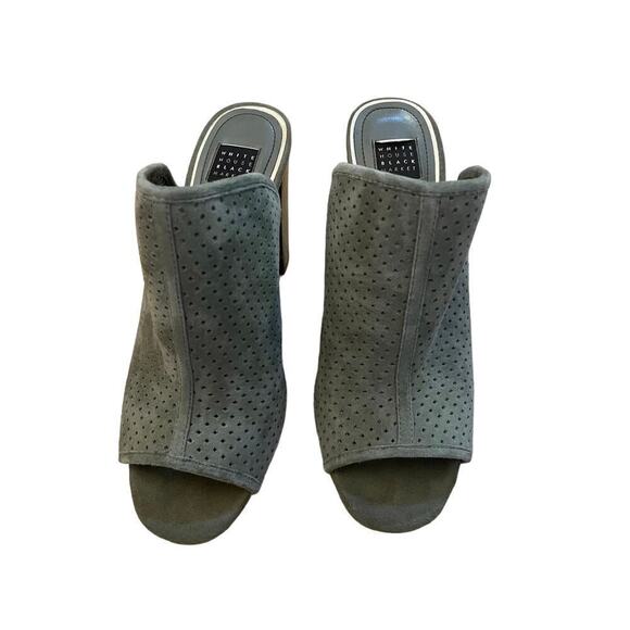 White House Black Market Mule Style Heel. Mckenna Military Green. womens 6.5 - Picture 2 of 8